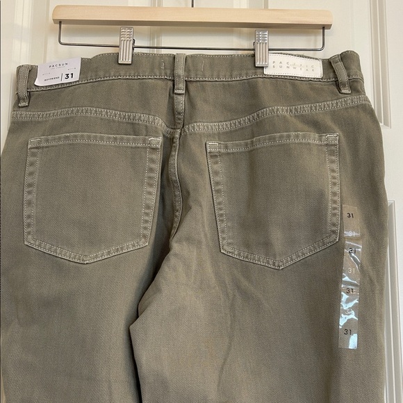 NWT PacSun Sage Green 100% Cotton Boyfriend Jeans | Size 31 | Olive Denim - Picture 7 of 11